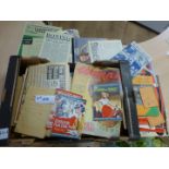 Large box of magazines, booklets, newspapers, early 1900’s onwards, fair/vgc.
