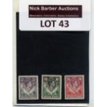 Stamps : Northern Rhodesia - GEO VI hi-values 5/-,