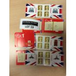 Stamps : GB booklets mint 6 x 1st Class, PM16 Desi