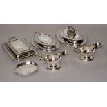 A quantity of miscellaneous silver plate