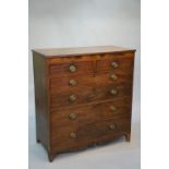 A Regency mahogany chest of drawers the