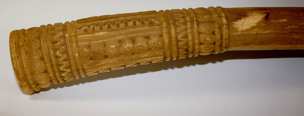 A 19th Century ceremonial ivory tusk of - Image 3 of 4