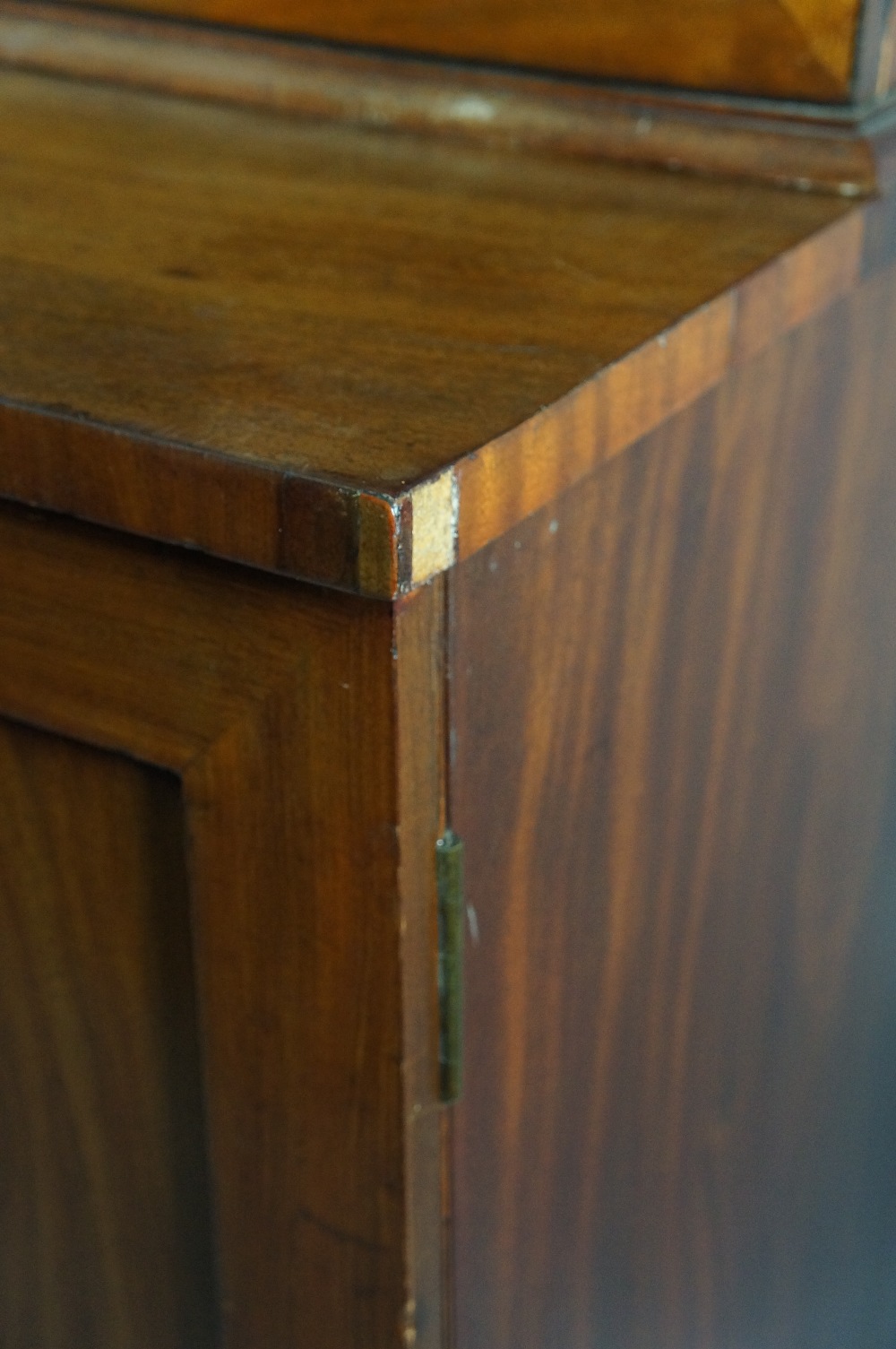 A George IV mahogany bookcase cupboard w - Image 2 of 5