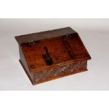 A late 17th Century oak clerks' desk the