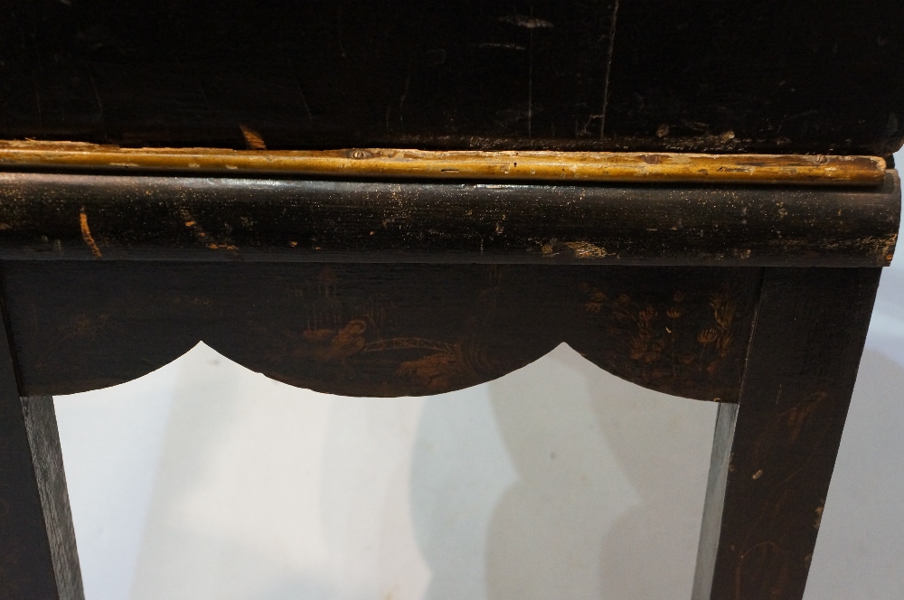 A Chinese black lacquer cabinet on stand - Image 14 of 15