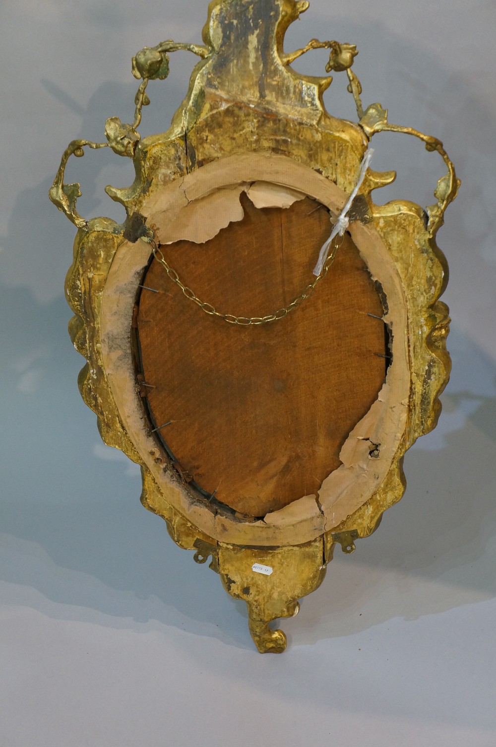 A George III Rococo framed girandôle wit - Image 6 of 6