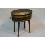 A George III mahogany wine cooler of sta