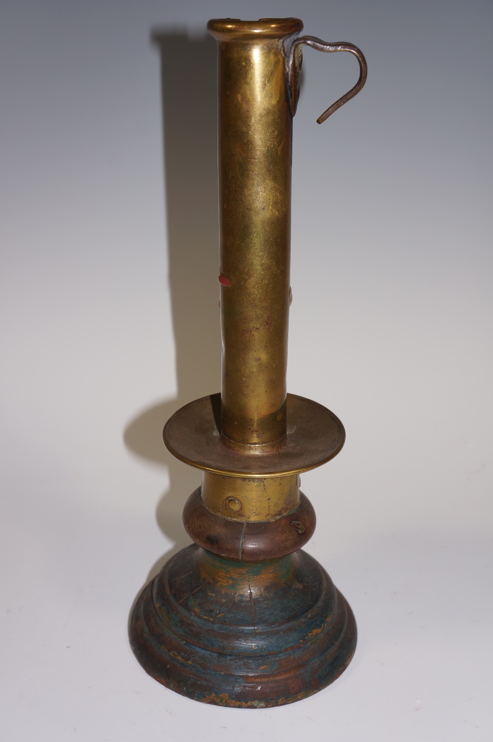 A 19th Century brass ejector candlestick - Image 3 of 4