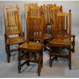 A composed set of eight chairs in late 1