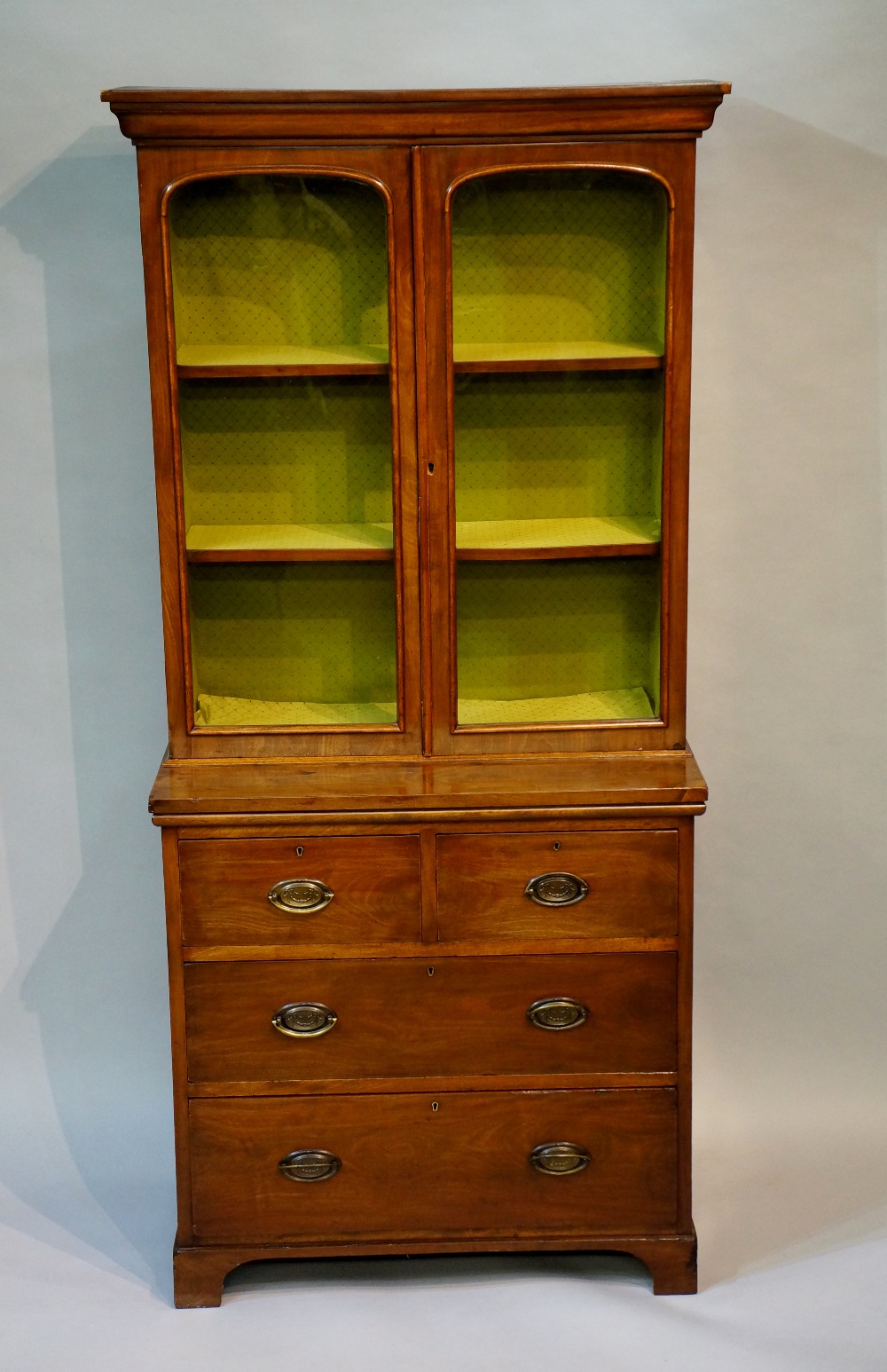A Victorian mahogany small bookcase or c