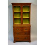 A Victorian mahogany small bookcase or c