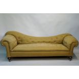 A Victorian buttoned Chesterfield sofa w