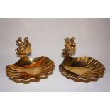 A pair of limited edition silver gilt di