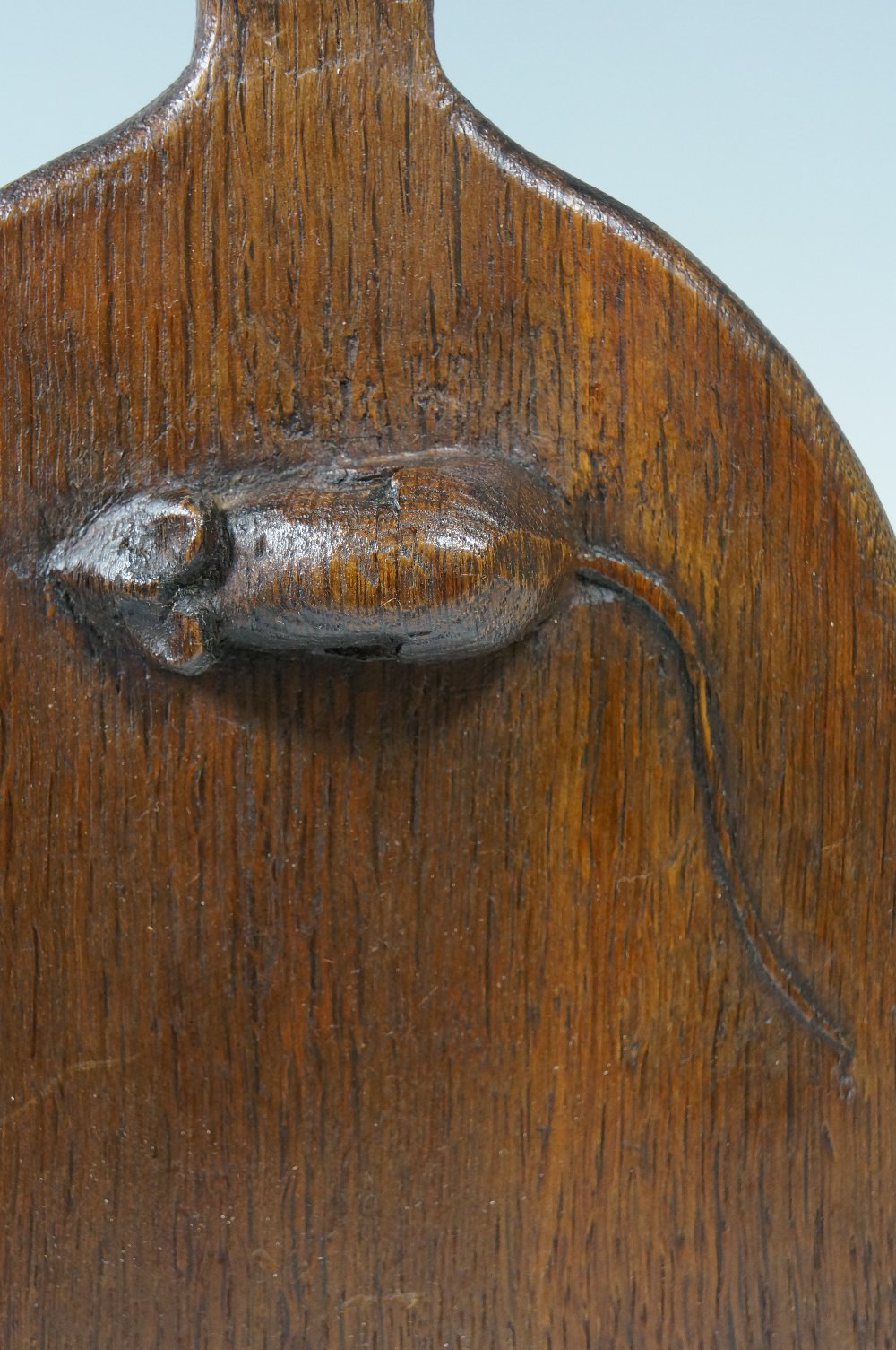 An oak bread board carved with a mouse, - Image 2 of 2