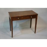 A George III mahogany side table the rec