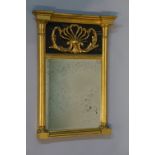 A Regency giltwood pier mirror of invert