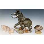 The Franklin Mint - Ruler Of The African Plains, porcelain model of an African elephant, 29.