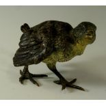 An Austrian cold painted bronze of a finch, 8.