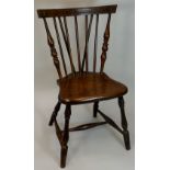 An interesting  late 18th / early 19th Century American walnut chair with concave moulded cresting