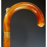 Umbrella / Bookies Cane - a good Brigg of London crook handled Bookies Cane / umbrella with Malacca