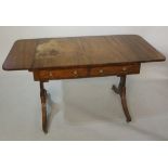 A mahogany sofa table,