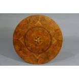 A New Zealand specimen wood occasional table attributed to Anton Seuffert,