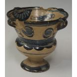 A Moorish ware vase of classical inspiration,