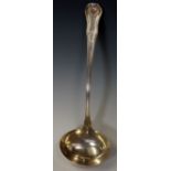 A George III King's pattern ladle by Thomas Barker,