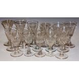 A quantity of Victorian and later miscellaneous glassware, largest 13cm high,