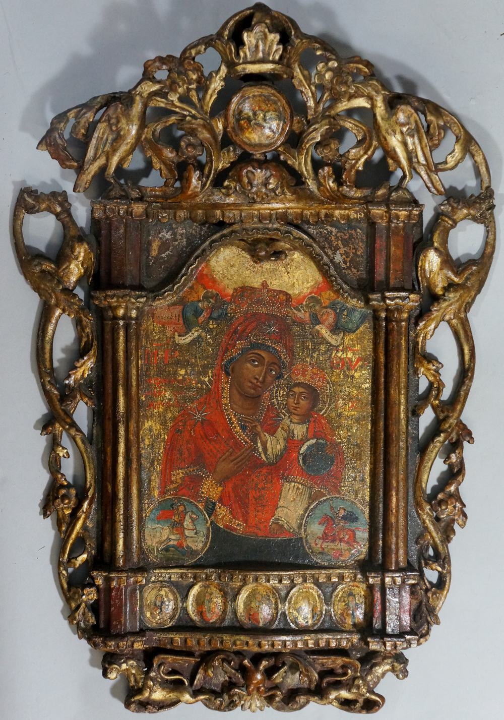 A post Byzantine icon of The Mother of God,