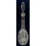 A tall port or sherry glass decanter,