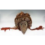 A decorative tribal mask,