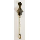 A Victorian novelty snuff spoon, with Devil's head terminal above plain stem and bowl,