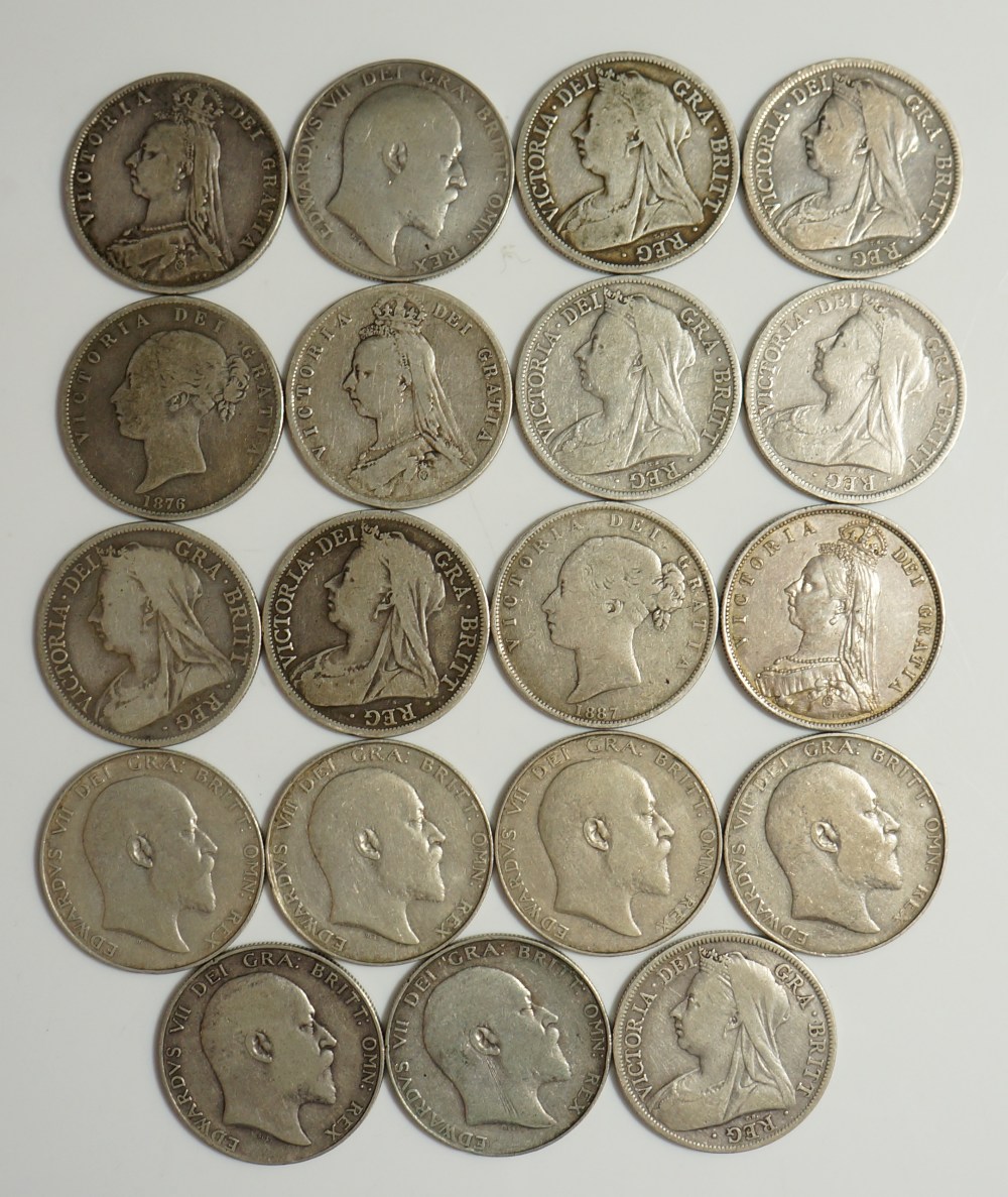 Coins, Great Britain, Silver Halfcrowns, Victoria, Young Head 1876, 87, Jubilee Head 1887, 90, - Image 2 of 2