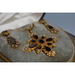 A Victorian gold demi-parure,