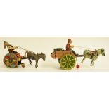 A Lehman Balky Mule float, printed, clockwork action, 19cm long overall,