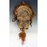 A decorative tribal mask,