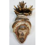 A decorative tribal mask,