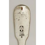 A 19th Century Scottish Fiddle pattern Sauce Ladle, maker's mark Mackay & Chisholm, Edinburgh, Circa