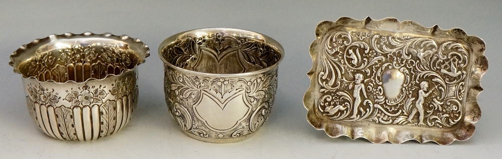 Two Victorian circular bowls: the first parcel-gilt with wavy rim above body, - Image 2 of 2