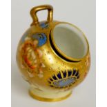 A Royal Crown Derby sugar scuttle the ivory ground decorated in Japanese palette with chrysanthemum