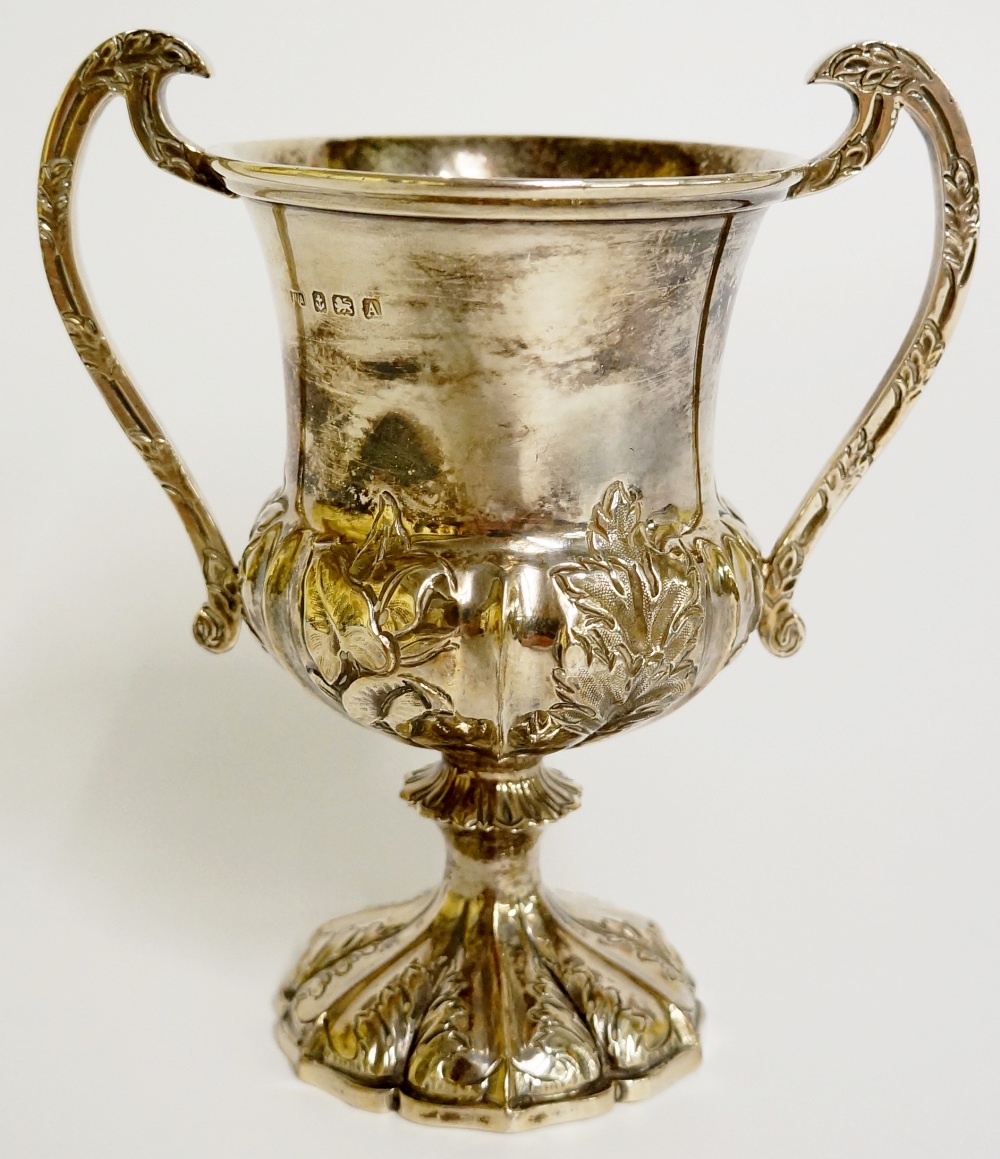 A George V campana-shaped two-handled cup, - Image 2 of 2