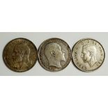 Coins, Great Britain, Silver Crowns, Edward VII,