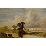 Samuel Hart Turpin - A backwater near Newark-On-Trent, watercolour signed lower left, 33cm x 51cm,