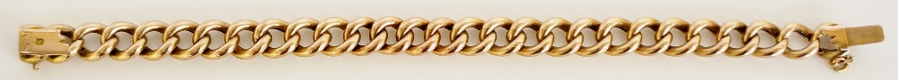 A Victorian 9ct gold curb link bracelet, - Image 2 of 2