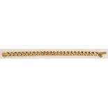 A Victorian 9ct gold curb link bracelet,