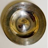 An armada dish inscribed G Wryther Esq, Charters June 1976, 9.