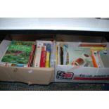 Two boxes of books, Cookery, Gardening e