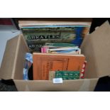 A box of books and Beatle's LP etc.,