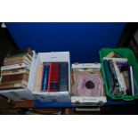 Four boxes of books, Harrops Standard, T